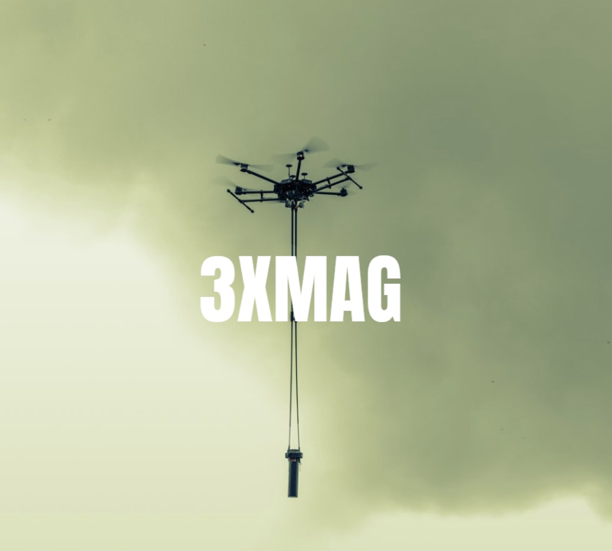 3XMAG drone close-up with magnetometry payload